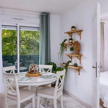 Apartmán Le Jardin Du Lez - Parking Prive Et Gratuit - Port Marianne Montpellier
