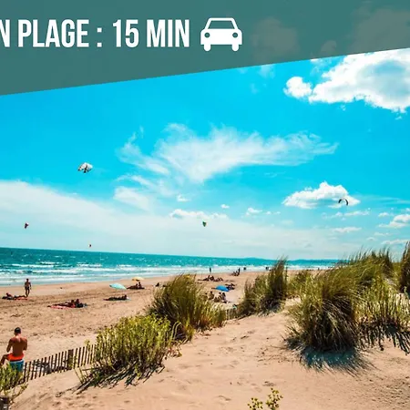 Lägenhet Le Jardin Du Lez - Parking Prive Et Gratuit - Port Marianne Montpellier